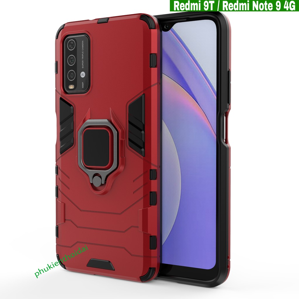 Ốp lưng Redmi 9T / Redmi Note 9 4G 2021 chống sốc Iron Man Iring chống sốc cao cấp