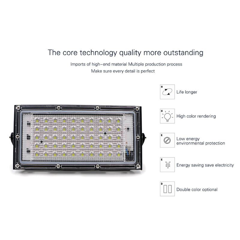 Đèn Led Chiếu Sáng Ngoài Trời 50w Ip65 Ac 220v 240v