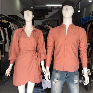 Áo váy sơ mi đôi, đồ đôi ( kèm hình thật và feedback khách)