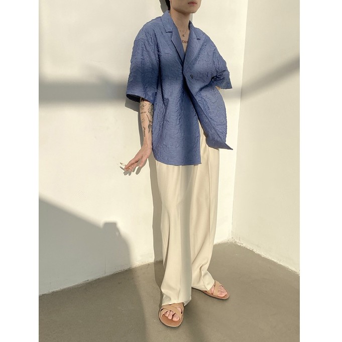 Áo sơ mi ngắn tay dáng rộng in họa tiết cổ điển sành điệu cho nam và nữ