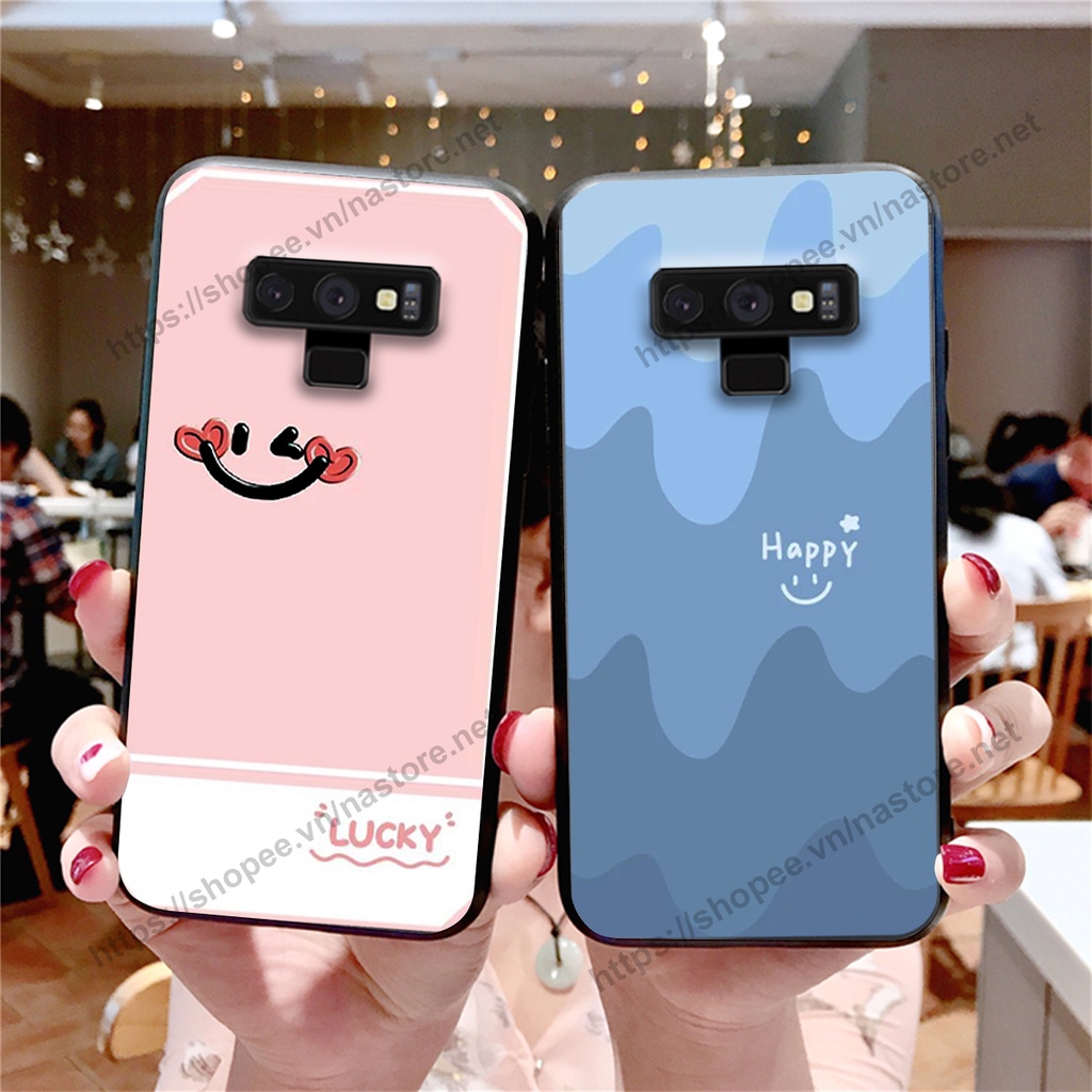 Ốp lưng Samsung Note 8 / Samsung Note 9 mặt cười, họa tiết caro đơn giản đẹp cute
