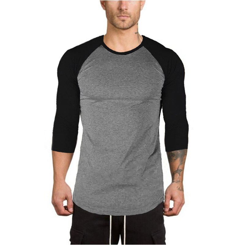 Áo thun nam tay lửng cổ tròn thiết kế thời trang