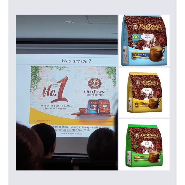 Cà Phê OLDTOWN Hazelnut Malayisa (Hạt Dẻ) 15 gói date 4/2024