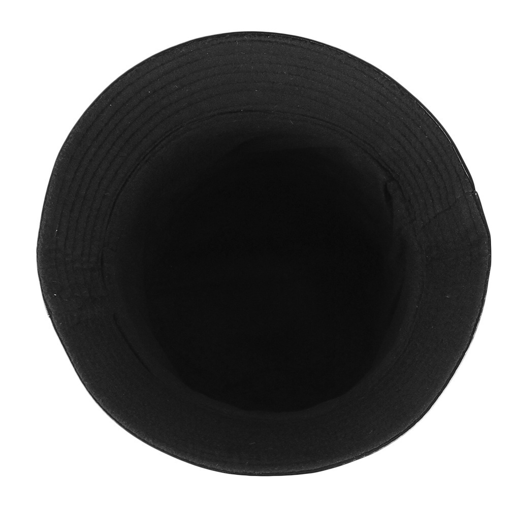 Nón Bucket Chất Liệu Da PU Màu Đen Trơn Thời Trang Thu Đông Mới 2023 Cho Nam Nữ