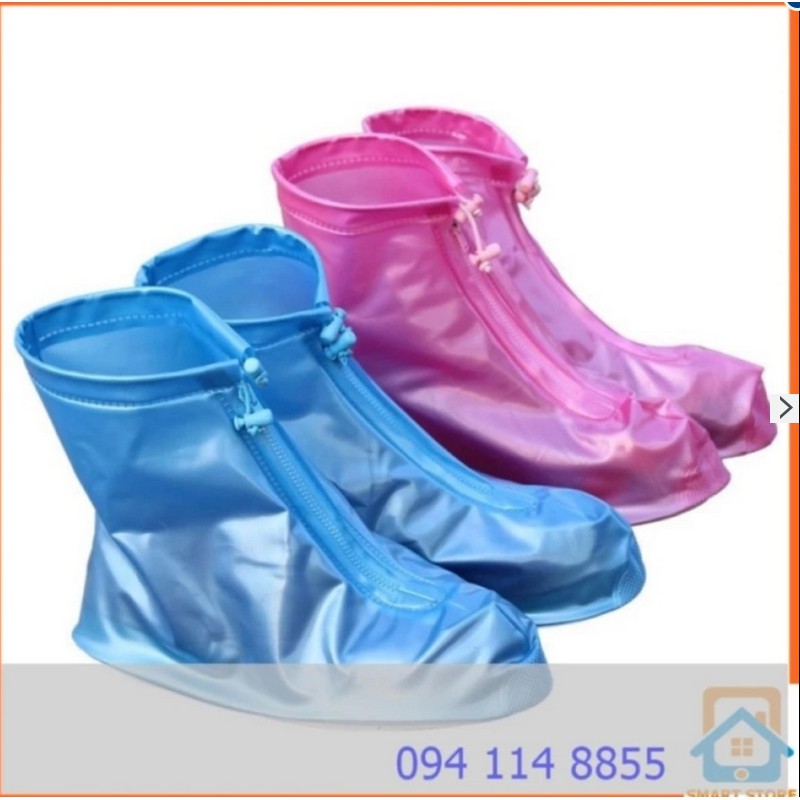 Set 2 đôi ủng bảo vệ giầy khi trời mưa (màu ngẫu nhiên)