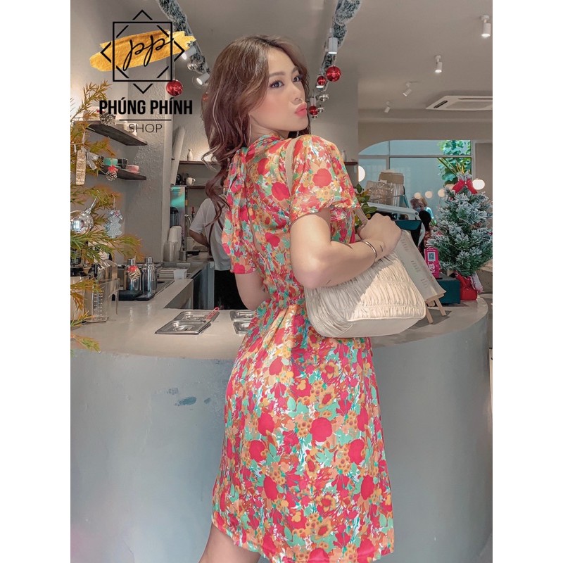 Đầm Hoa Nữ Cổ Tròn Hở Lưng | BigBuy360 - bigbuy360.vn