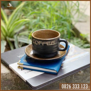 Ly Tách Sứ Uống Cafe Cà Phê Nâu Nóng Gốm Bát Tràng