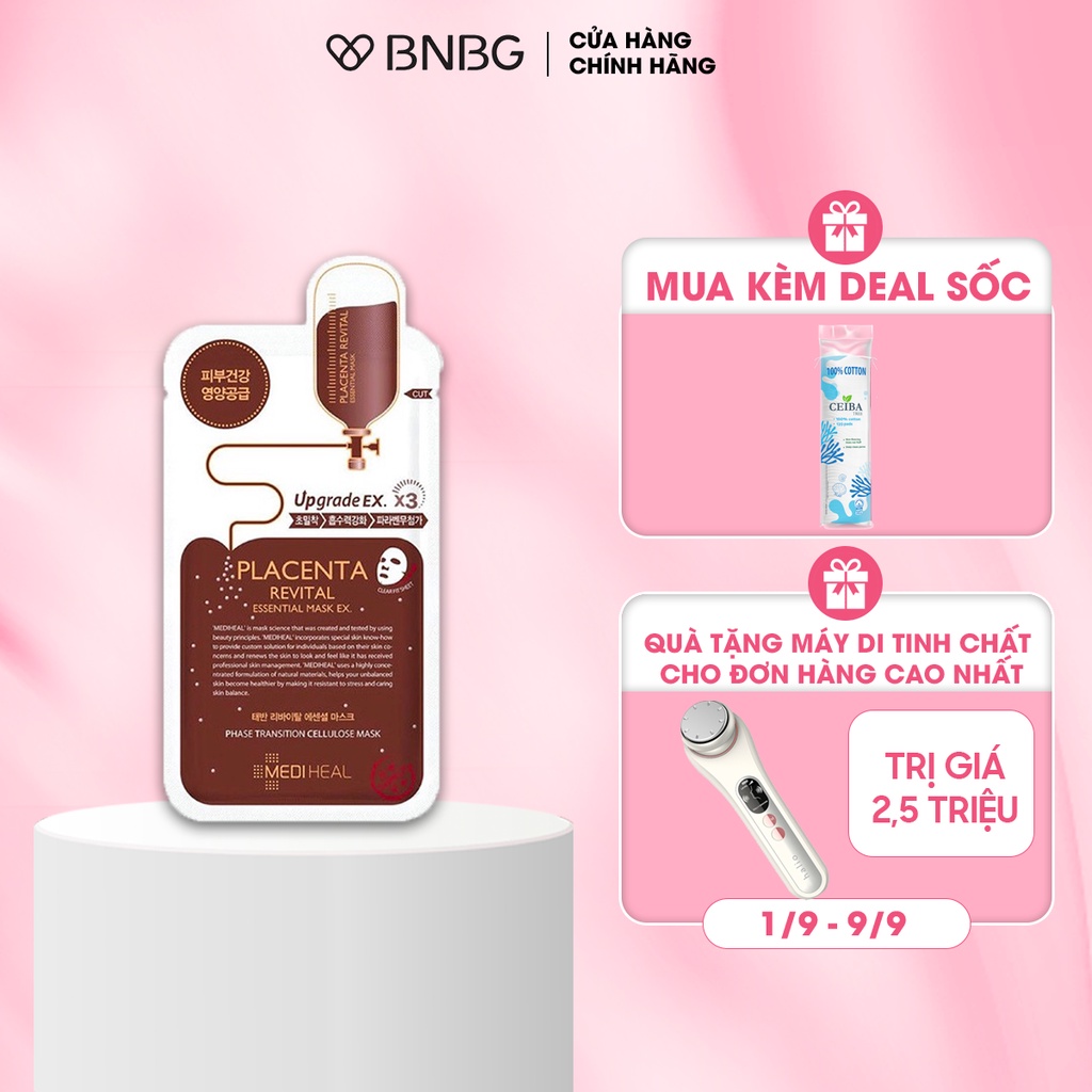 Mặt Nạ Nhau Thai Cừu Phục Hồi Da Mediheal Placenta Revital Essential Mask Ex 24ml