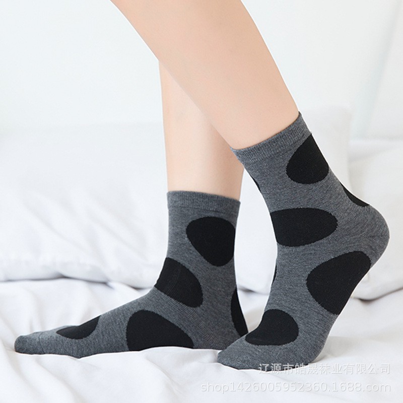 TẤT CAO CỔ BÒ SỮA LOANG HỌA TIẾT BÒ SỮA