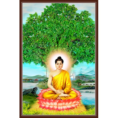 Tranh gắn đá toàn bộ - Phật Thích Ca