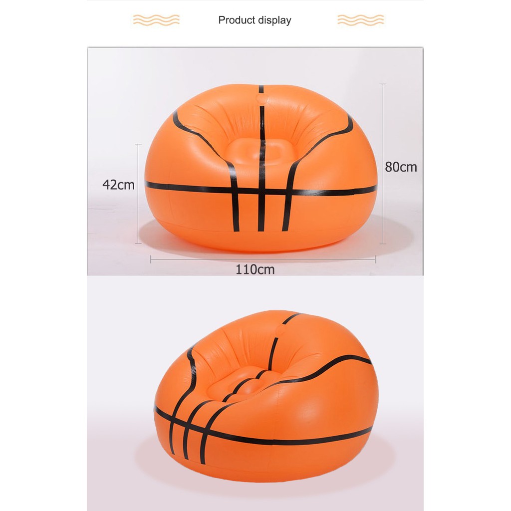 Ready Stock!!!Furniture Inflatable Stool Bean Bag Sofa Basketball/Foot Sofa Living Room