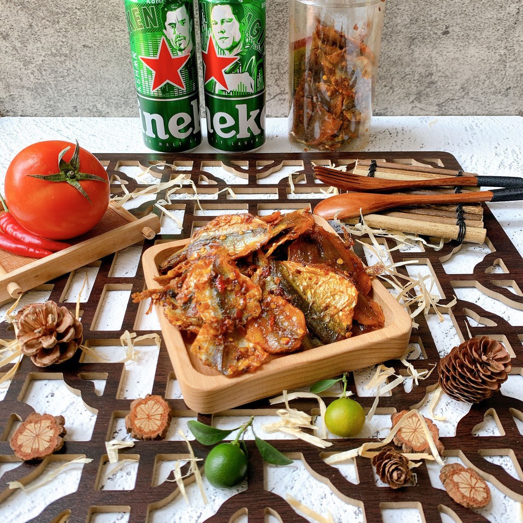 Khô cá chỉ vàng 250g hũ pet, TUMDUM  đồ ăn vặt HÀ NỘI