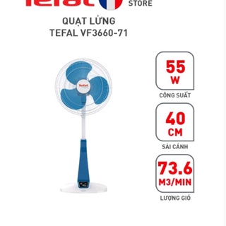 Quạt máy làm mát quạt lửng có điều khiển từ xa Tefal remote