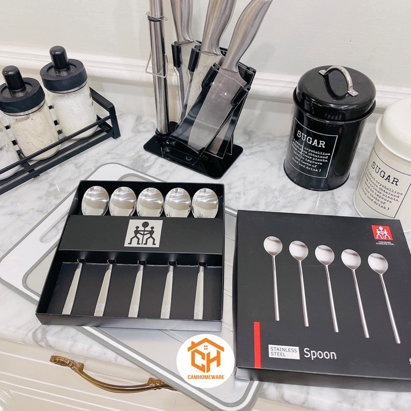 Bộ 5 Thìa Inox Đức Cao Cấp, Bộ 5 thìa Zwilling