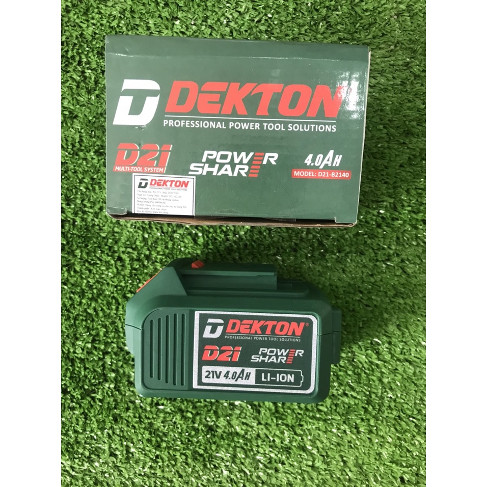 Pin Sạc Dekton 21V 2AH-3AH-4Ah. Dùng cho máy Dekton và những máy trên thị trường chạy chân MKT. BH 6 Tháng