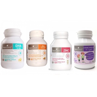 Vitamin DHA, Canxi, Lysine Bio Island cho bé