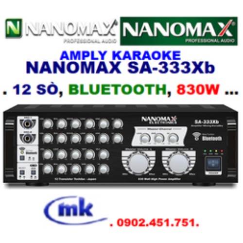 [ Model mới ]Amply Bluetooth 12 sò lớn Toshiba - Nanomax SA 333XB