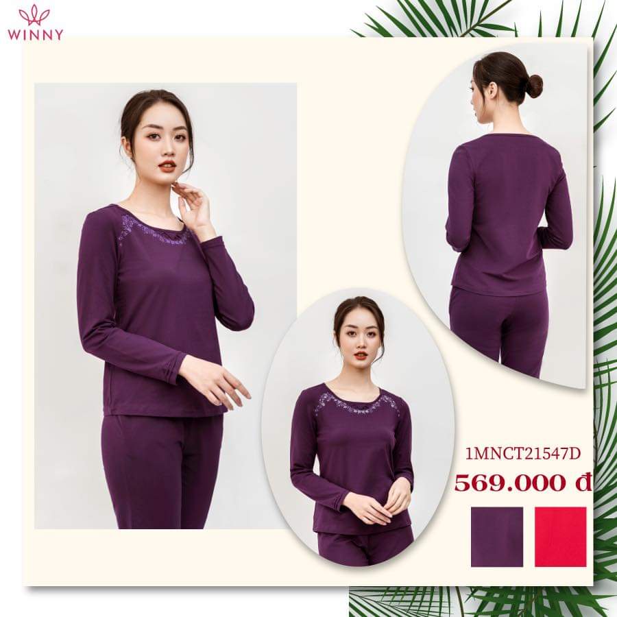 Bộ ngủ cotton thu đông Winny 21547 | BigBuy360 - bigbuy360.vn