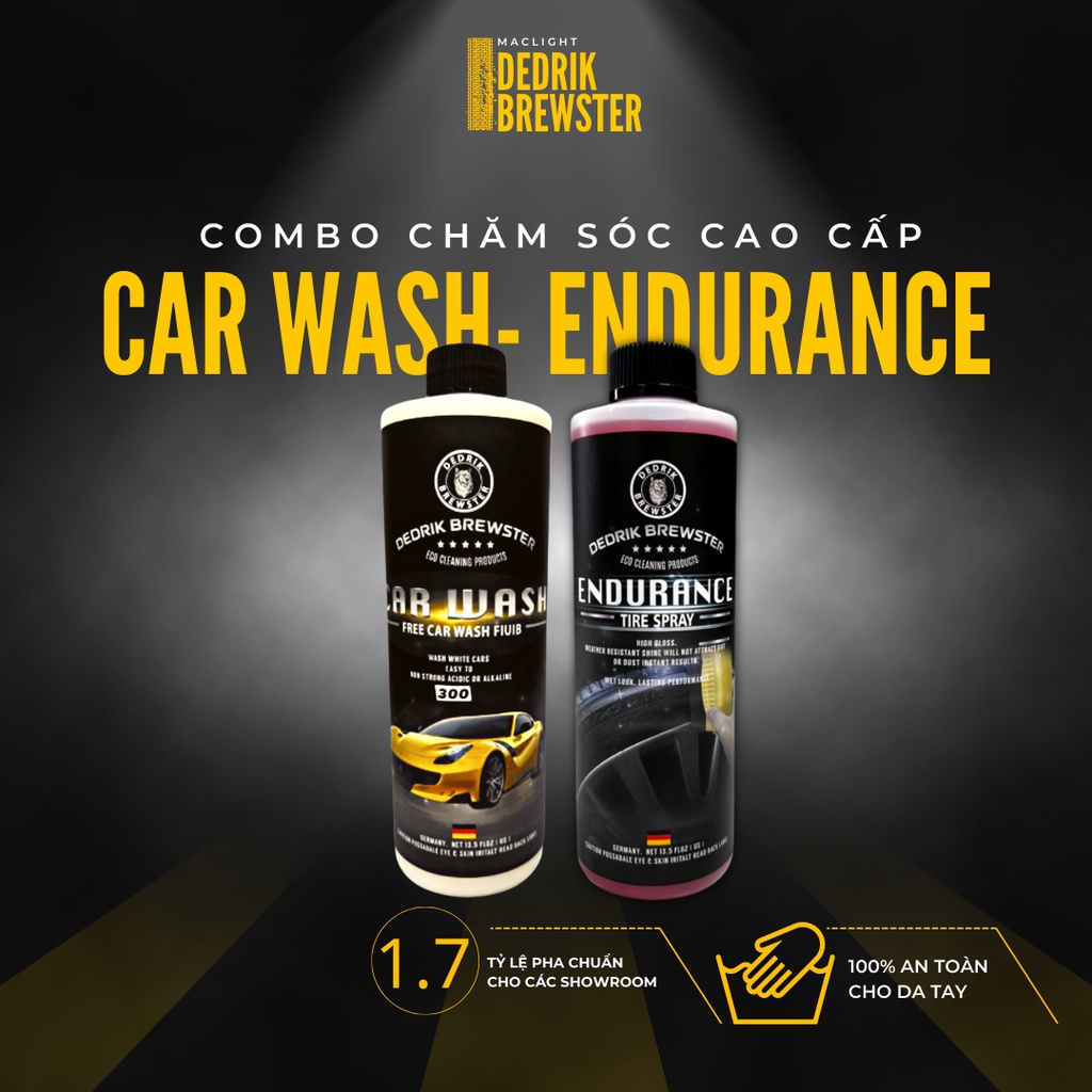 Dung Dịch Tẩy Bóng Dưỡng Lốp &amp; Vỏ Xe Máy Ô Tô, Làm Bóng, Kháng Nước, Hương Thơm Tự Nhiên Dedrik Brewster - 5L