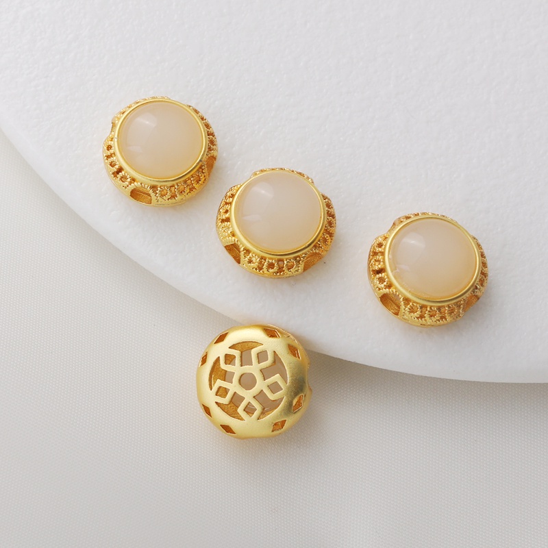 Túi Đồng Mạ Vàng 18k Khắc Hình Hoa Rỗng Màu Vàng Đồng Sang Trọng Dùng Làm Trang Sức diy