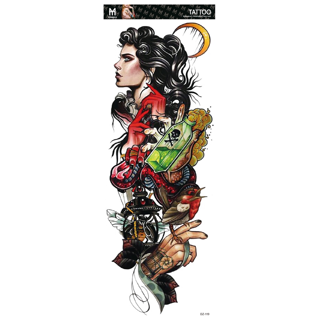 Hình Xăm Dán Toàn Bộ Hình Chúa Jesus Virgin Crown