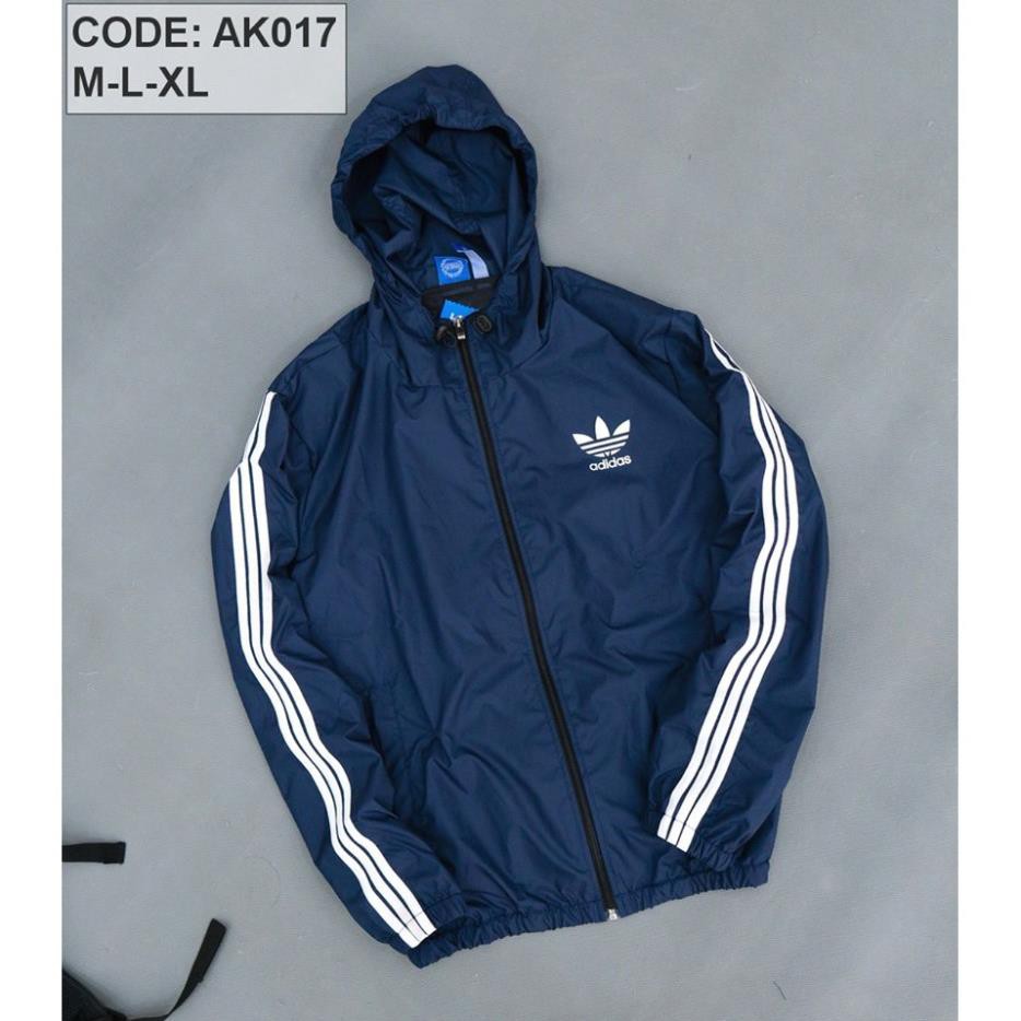 Áo khoác Adidas siêu thời trang, dù hai lớp mềm mịn, lót lưới, chống nắng, chống nước, đa dạng màu sắc [ nữ mặc được ]