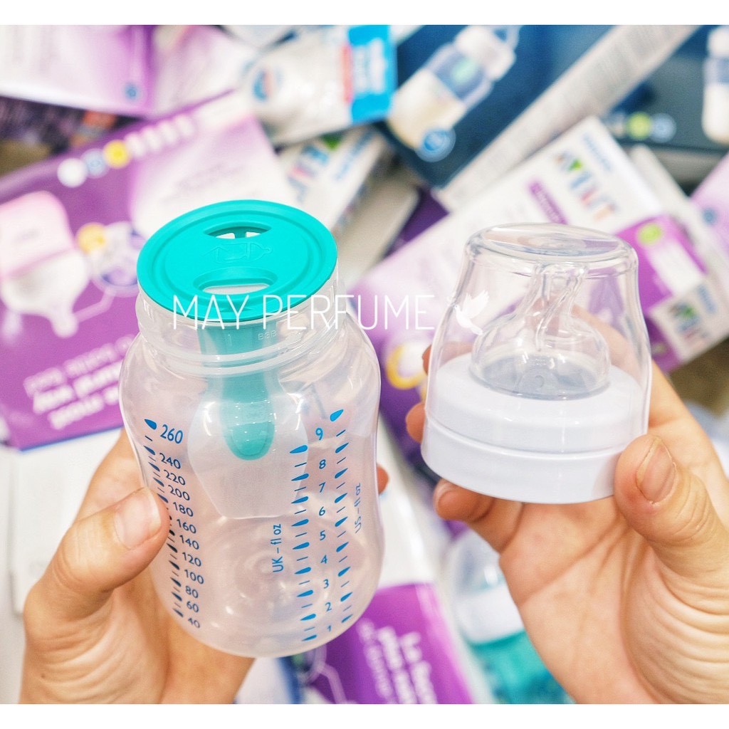 Bình sữa chống đầy hơi Philips Avent với Van giữ sữa AirFree 125ml / 260ml / 330ml