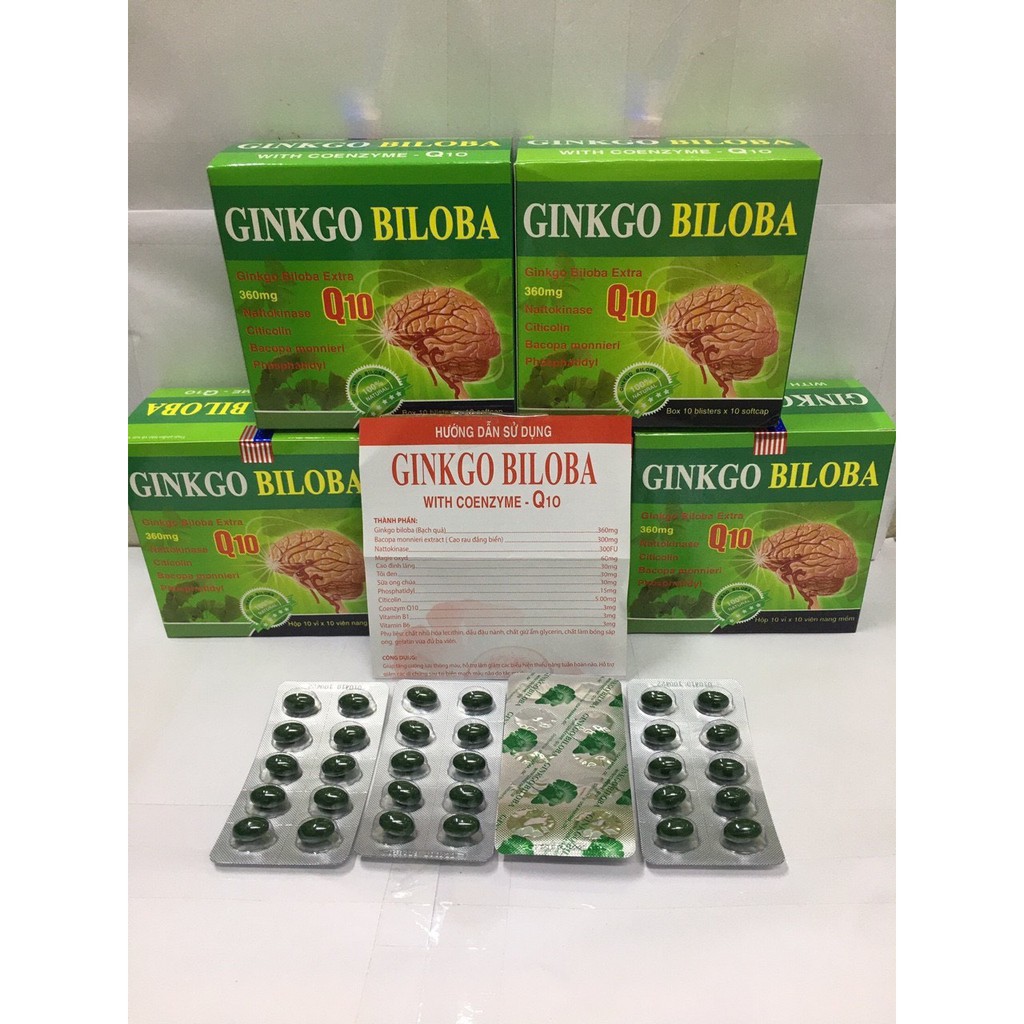 Ginkgo Biloba 360 mg with Coenzyme Q10 hộp 100v