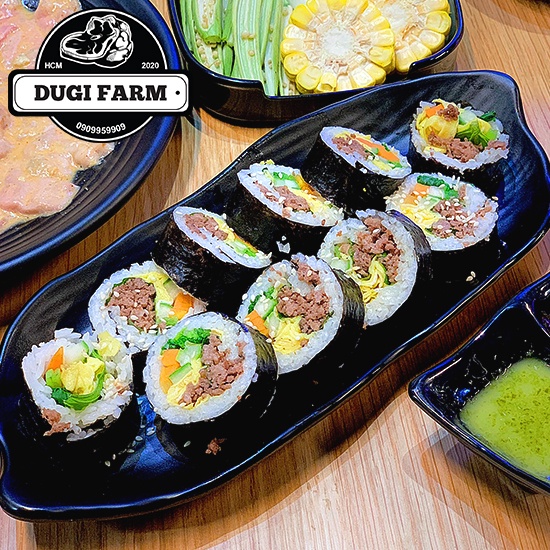 Cơm Cuộn Thịt Bò - Kimbap Thịt Bò (Giao Hoả Tốc HCM)