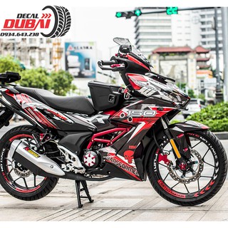 Tem Trùm Winner X Đỏ Bạc Transformer