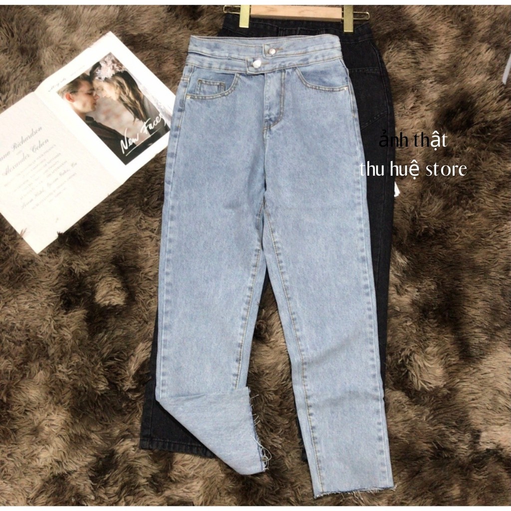 [Mã WASTMAY giảm 15% tối đa 30K đơn 150K] Quần Baggy Jean Nữ From Chuẩn Mẫu Kèm Ảnh Thật 100% | BigBuy360 - bigbuy360.vn