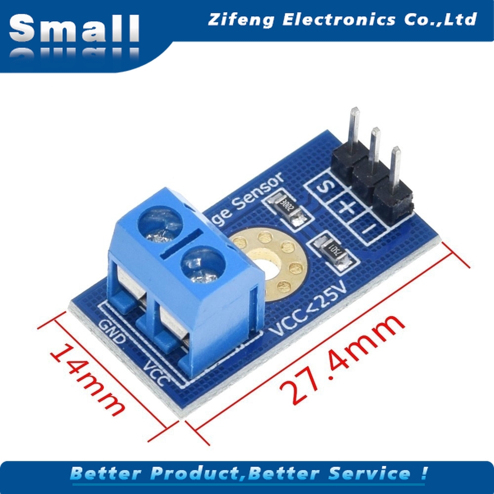 SENSOR Mô Đun Cảm Biến Điện Áp Thông Minh Dc 0-25v Cho Arduino