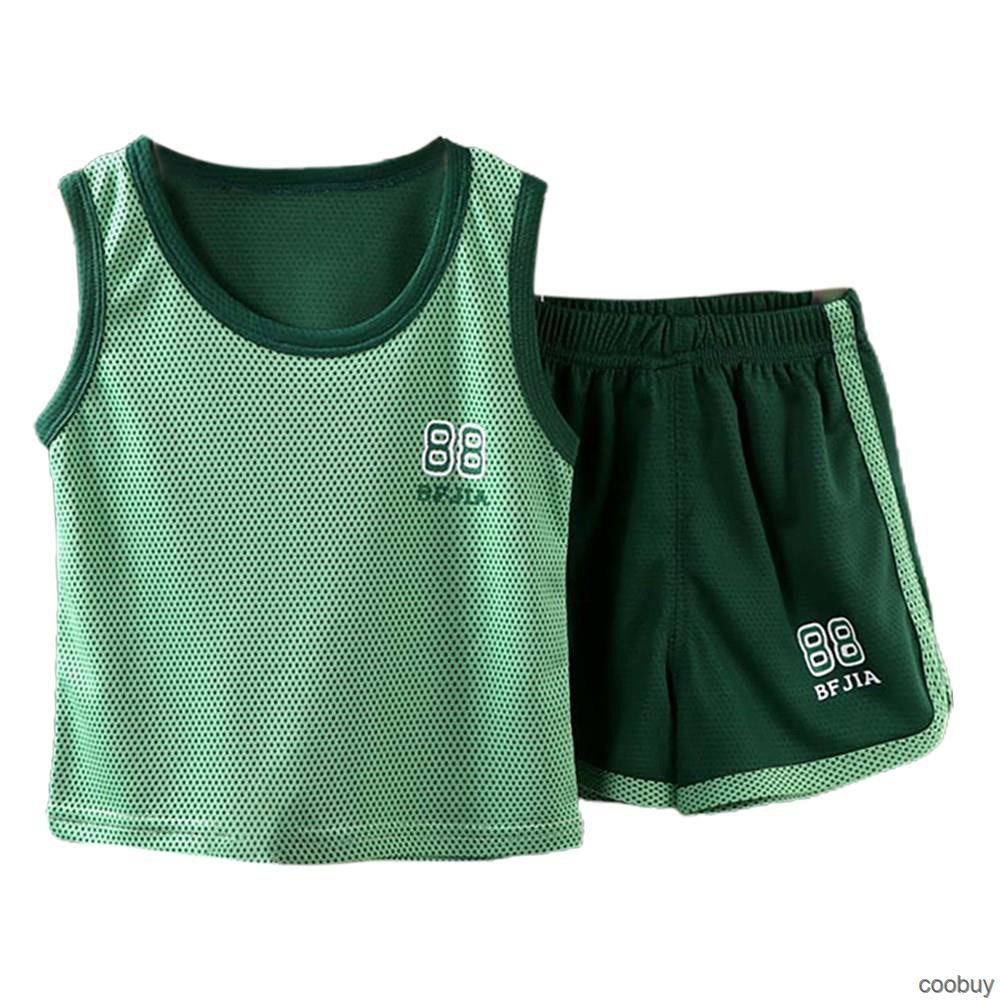 Set áo ba lỗ + quần short thể thao năng động cho bé trai