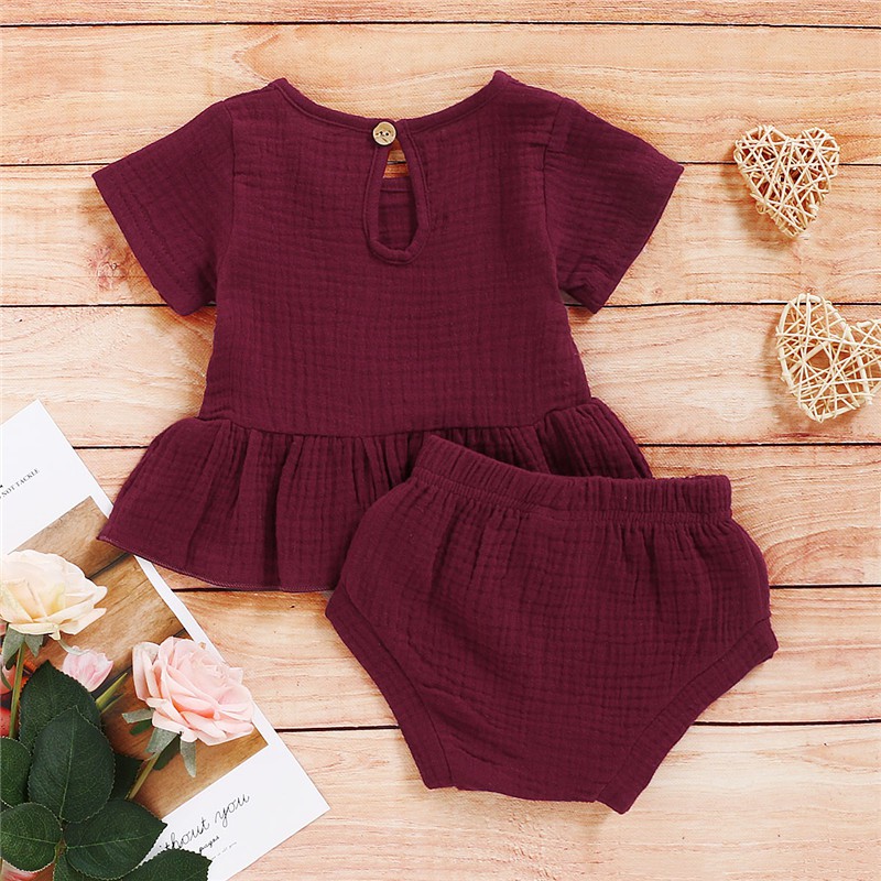 Mikrdoo Áo Thun Và Quần Short Cho Bé