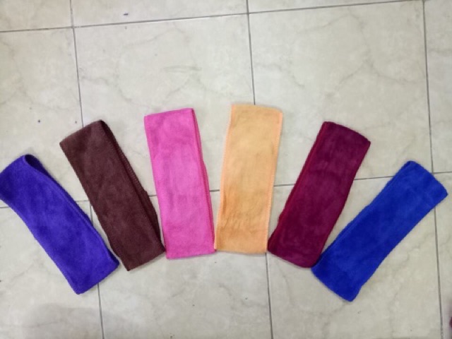 Combo 10 băng đô microfiber, khăn đa năng, băng đô spa