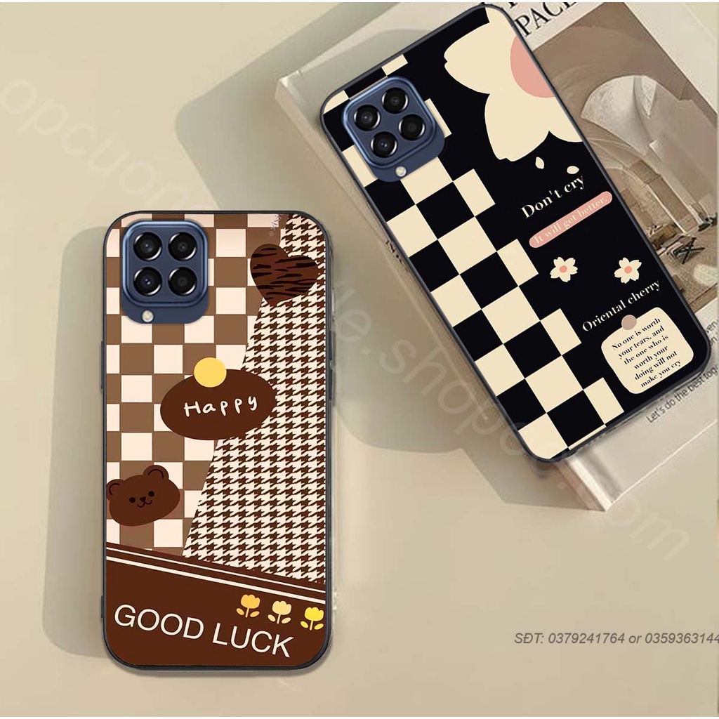 Ốp điện thoại samsung  m33 / m53 / m64 bộ hình caro trẻ trung phong cách