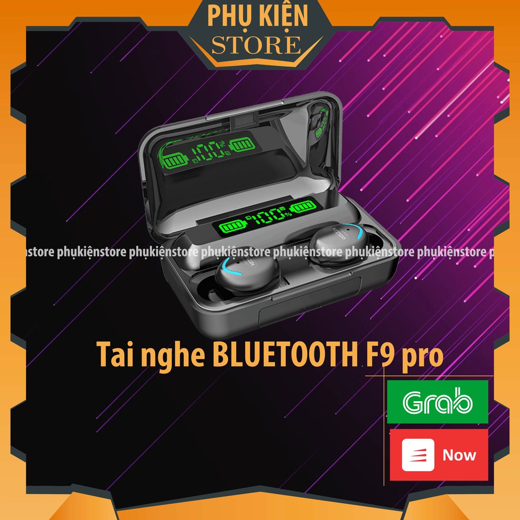 Tai Nghe Bluetooth 5.0 Amoi F9 Pro Bản Quốc Tế Cao Cấp Nhất - Cảm Biến Vân Tay - Sạc Dự Phòng 2000mah