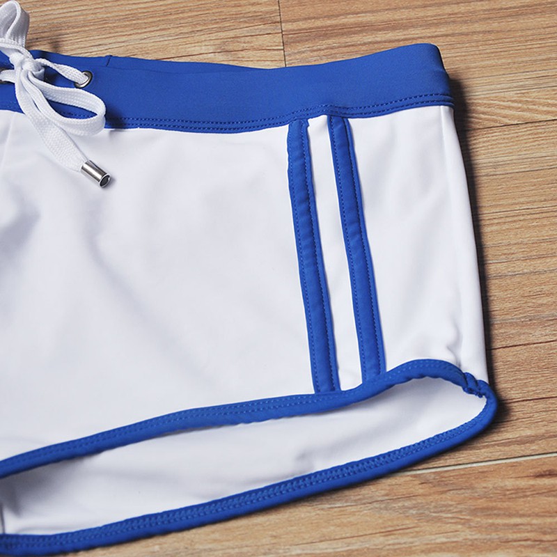 Quần bơi nam boxer màu trắng form tôn dáng | BigBuy360 - bigbuy360.vn