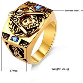 Nhẫn Đính Đá sapphire Thời Trang Cho Nam