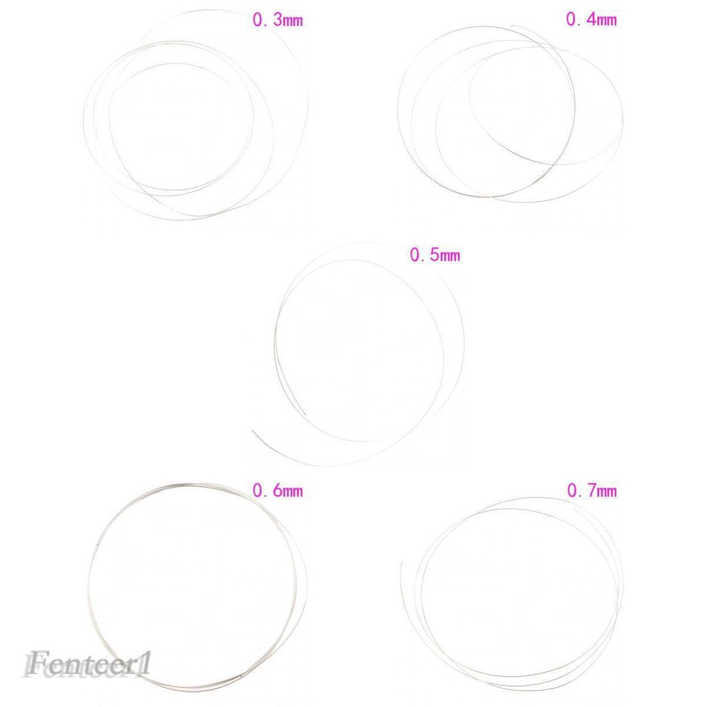 Cuộn Dây Bạc 925 Dài 1M Dùng Làm Trang Sức Thủ Công 0.3mm-0.7mm