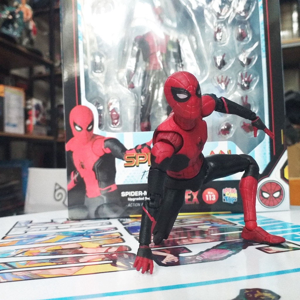 Mô Hình Figma Spider Man - No Way Home Marvel Avengers SHF Đồ Chơi Người Nhện Giá Rẻ SHF