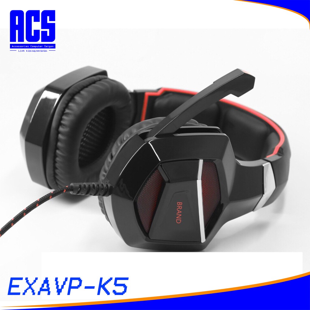 Tai nghe chụp tai EXAVP Cao Cấp K5 - Công nghệ tái tạo âm thanh tự nhiên / Headphone Gaming-Bảo hành 12 Tháng