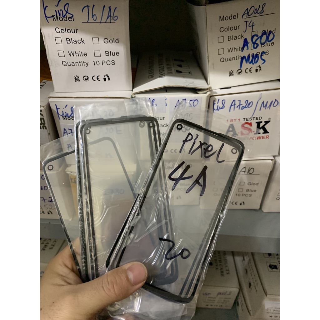 - Mặt kính ép màn hình điện thoại LG Pixel 4A
