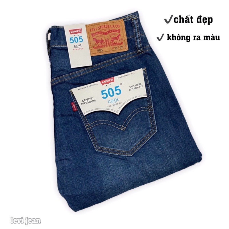 [Hàng nhập - Sale 50%] Quần jean nam co dãn ống đứng nhập khẩu ( levi 505)