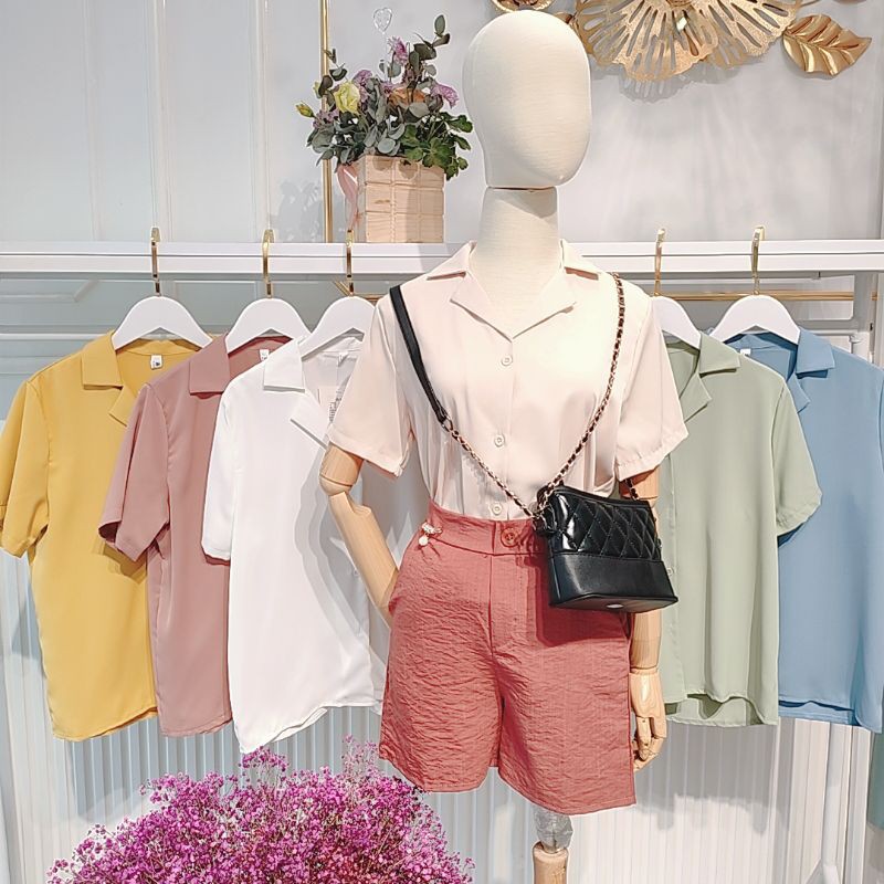 SƠ MI CỔ VEST TAY NGẮN | BigBuy360 - bigbuy360.vn