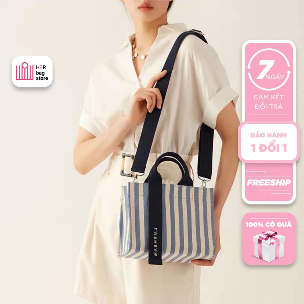 [Mã HERB88 giảm 8% đơn 99K] Túi vải canvas cao cấp Nữ Marhen J đeo vai xách tay đeo chéo thời trang Hàn Quốc giá rẻ