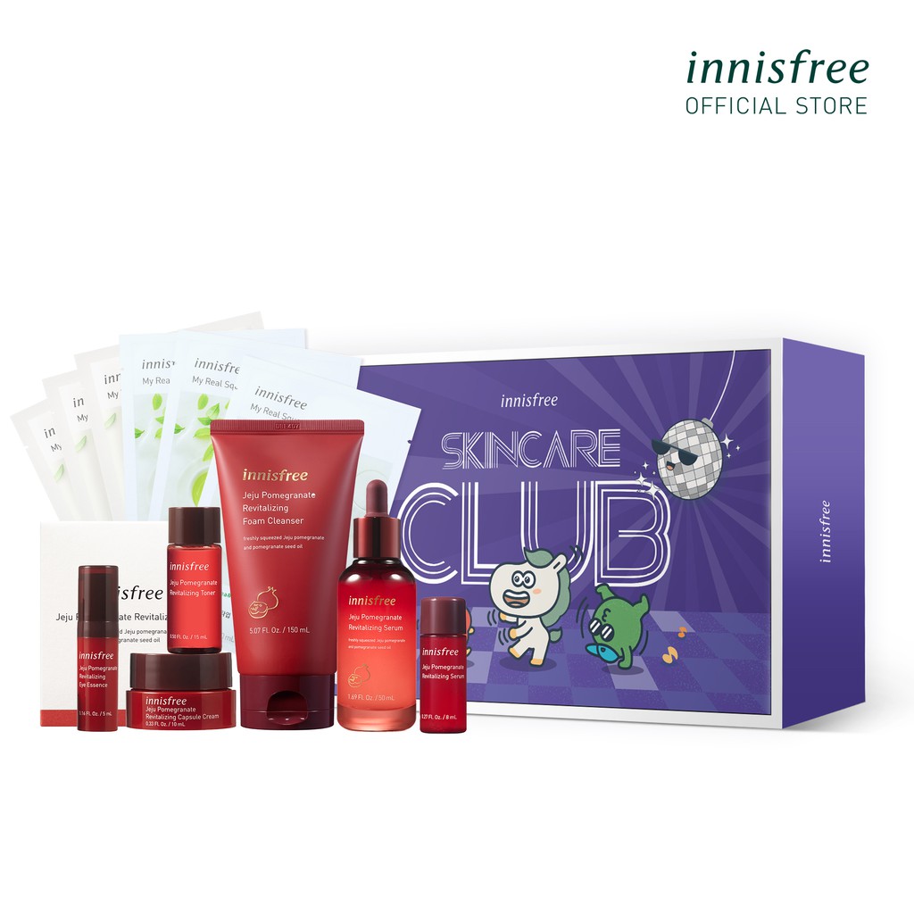 ( Mypham35 )  Bộ sản phẩm làm sáng chống oxy hóa Innisfree Jeju Pomegranate set