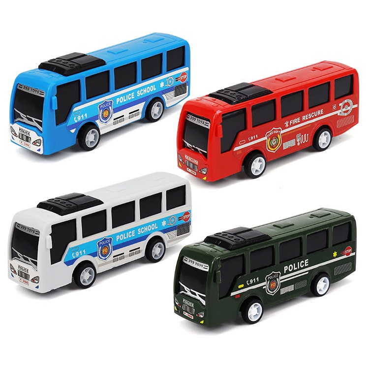 Mô hình xe buýt mini bằng hợp kim thiết kế độc đáo dùng trang trí bàn làm việc