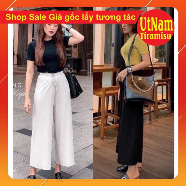 [Mã WASTUP5 giảm 10% tối đa 20K đơn 99K] Quần ống rộng len tăm có ảnh thật | BigBuy360 - bigbuy360.vn