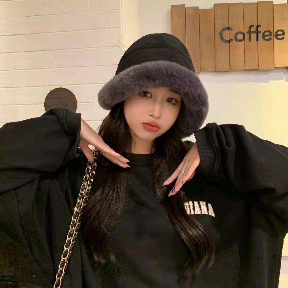 Nón Bucket Rộng Vành Bằng Vải Bông Phong Cách Nhật Bản Dành Cho Nữ